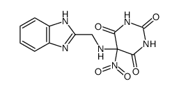 5-<(benzimidazol-2-yl methyl)amino>-5-nitrobarbituric acid结构式