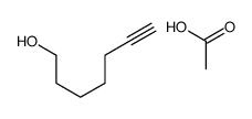 acetic acid,hept-6-yn-1-ol结构式