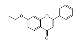 7-ethoxy-2-phenyl-4H-chromen-4-one结构式
