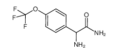 2-氨基-2-(4-三氟甲氧基苯基)乙酰胺结构式
