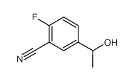 2-fluoro-5-(1-hydroxyethyl)benzonitrile Structure