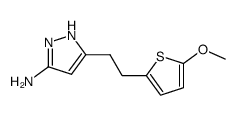 5-(2-(5-methoxythiophen-2-yl)ethyl)-1H-pyrazol-3-amine Structure