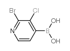 2-溴-3-氯吡啶-4-硼酸结构式
