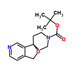 1H-螺[呋喃并[3,4-c]吡啶-3,4-哌啶]-1-羧酸叔丁酯结构式
