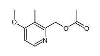 Acetic acid 4-methoxy-3-methyl-pyridin-2-ylmethyl ester结构式