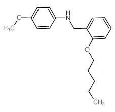 N-(4-Methoxyphenyl)-N-[2-(pentyloxy)benzyl]amine结构式