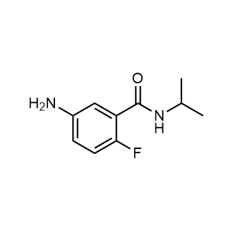 5-氨基-2-氟-N-异丙基苯甲酰胺结构式