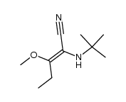 2-(tert-butylamino)-3-methoxypent-2-enenitrile Structure