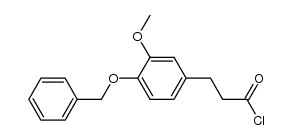 3-(4-benzyloxy-3-methoxyphenyl)propionic acid chloride结构式