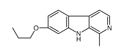 1-methyl-7-propoxy-9H-pyrido[3,4-b]indole结构式