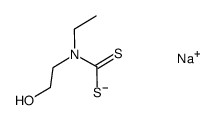 N-ethyl N-hydroxyethyl dithiocarbamate, sodium salt Structure