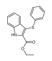 ethyl 3-phenylsulfanyl-1H-indole-2-carboxylate Structure