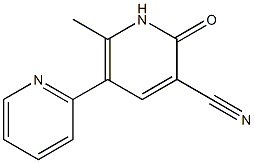 6-methyl-2-oxo-5-pyridin-2-yl-1H-pyridine-3-carbonitrile Structure