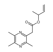 3-buten-2-yl 3,5,6-trimethyl-2-pyrazinylacetate Structure