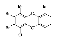 2,3,4,6-tetrabromo-1-chlorodibenzo-p-dioxin结构式