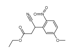 ethyl 3-cyano-3-(5-methoxy-2-nitrophenyl)propionate Structure
