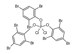 tris(2,4,6-tribromophenoxy)dichlorophosphorane结构式