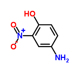 2-硝基-4-氨基苯酚结构式