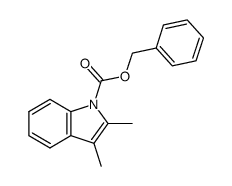 benzyl 2,3-dimethyl-1H-indole-1-carboxylate结构式