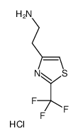 2-[2-(Trifluoromethyl)-1,3-thiazol-4-yl]ethanamine hydrochloride (1:1) Structure