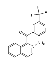 2-amino-1-(3-(trifluoromethyl)benzoyl)isoquinolin-2-ium结构式