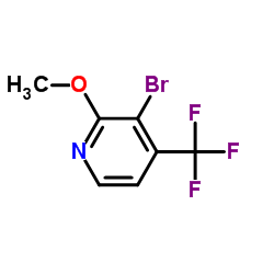 3-溴-2-甲氧基-4-(三氟甲基)吡啶结构式