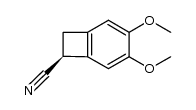 (S)-3,4-dimethoxybicyclo[4.2.0]octa-1(6),2,4-triene-7-carbonitrile结构式