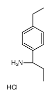 (S)-1-(4-乙基苯基)丙烷-1-胺盐酸盐结构式