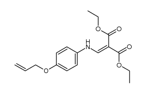 2-[(4-allyloxyphenylamino)methylene]malonic acid diethyl ester Structure