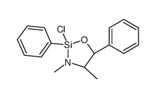 (4R,5R)-2-氯-3,4-二甲基-2,5-二苯基-1-氧杂-3-氮杂-2-硅杂环戊烷结构式
