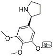 (S)-2-(3,4,5-三甲氧基苯基)吡咯烷结构式