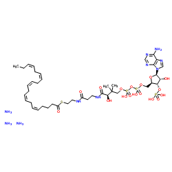 (5Z,8Z,11Z,14Z,17Z-二十碳五烯酰基)辅酶A(铵盐)结构式