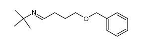 4-benzyloxybutan-1-al N-(tert-butyl)imine结构式