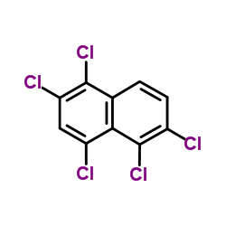 1,2,4,5,6-Pentachloronaphthalene Structure