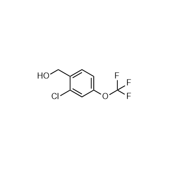 (2-氯-4-(三氟甲氧基)苯基)甲醇结构式