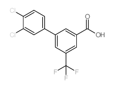 3-(3,4-二氯苯基)-5-三氟甲基苯甲酸结构式