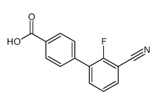 4-(3-cyano-2-fluorophenyl)benzoic acid结构式