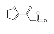2-methylsulfonyl-1-thiophen-2-ylethanone结构式