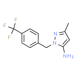 3-Methyl-1-[4-(trifluoromethyl)benzyl]-1H-pyrazol-5-amine Structure