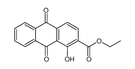 2-ethoxycarbonyl-1-hydroxyanthraquinone Structure