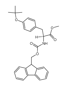 N-(9-Fluorenylmethoxycarbonyl)-O-tert-butyl-L-tyrosine Methyl Ester Structure