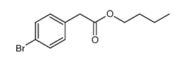 Butyl 2-(4-bromophenyl)acetate结构式