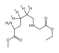 methyl (2S)-2-amino-4,4,5,5-tetradeuterio-6-[(2-ethoxy-2-oxoethyl)amino]hexanoate Structure
