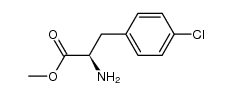 D-p-chlorophenylalanine methyl ester结构式