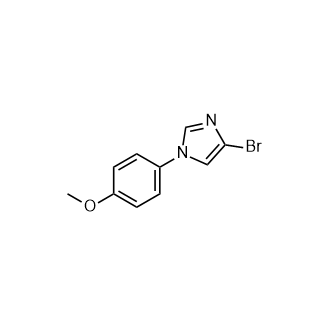 4-溴-1-(4-甲氧基苯基)-1H-咪唑结构式
