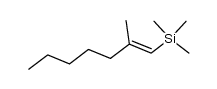 (E)-trimethyl(2-methylhept-1-en-1-yl)silane Structure