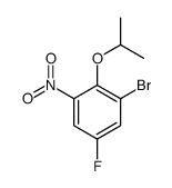 1-Bromo-5-fluoro-2-isopropoxy-3-nitrobenzene结构式