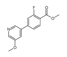 methyl 2-fluoro-4-(5-methoxypyridin-3-yl)benzoate Structure