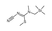 N-cyano-N'-methyl-N'-trimethylsilylmethyl-S-methylisothiourea Structure