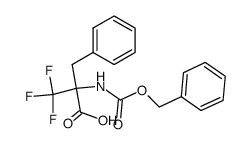 N-(benzyloxycarbonyl)-α-(trifluoromethyl)phenylalanine结构式